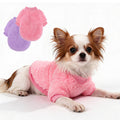Cozy Pet Fleece Sweater, Double Velvet Winter Dog Clothes, Purple and Cream, Set of 2 (Navy Blue+Grey, X-Small)