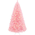 Yaheetech 6ft Pre-lit Christmas Tree with 300 Warm White Lights, Green