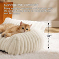 Bedsure ComfyFleece™ Shown on TV Fluffy Cute Dog Couch for Pets,30in Cream | Small & Medium Dog Bed Washable Cover,Supportive Couch Bed for Small Dogs,Pet Sofa Seen on Good Day New York,Up to 20 Lbs