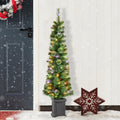 Glitzhome 15ft Prelit Artificial Christmas Tree, Vibrant Evergreen Fir with 5,000 Warm White/Multi-Color Chasing and Twinkling Lights, 13,459 PE&PVC Branch Tips, 9 Function w/Foot Pedal, Simple Setup