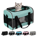 Cat Carrying Case - Pet Carrier Airline Approved, Protable and Breathable Pet Travel Carrier Removable Fleece Pad, Collapsible Cat Carrier Dog Carrier for Medium Cats Small Cats Dogs (Small, Pink)