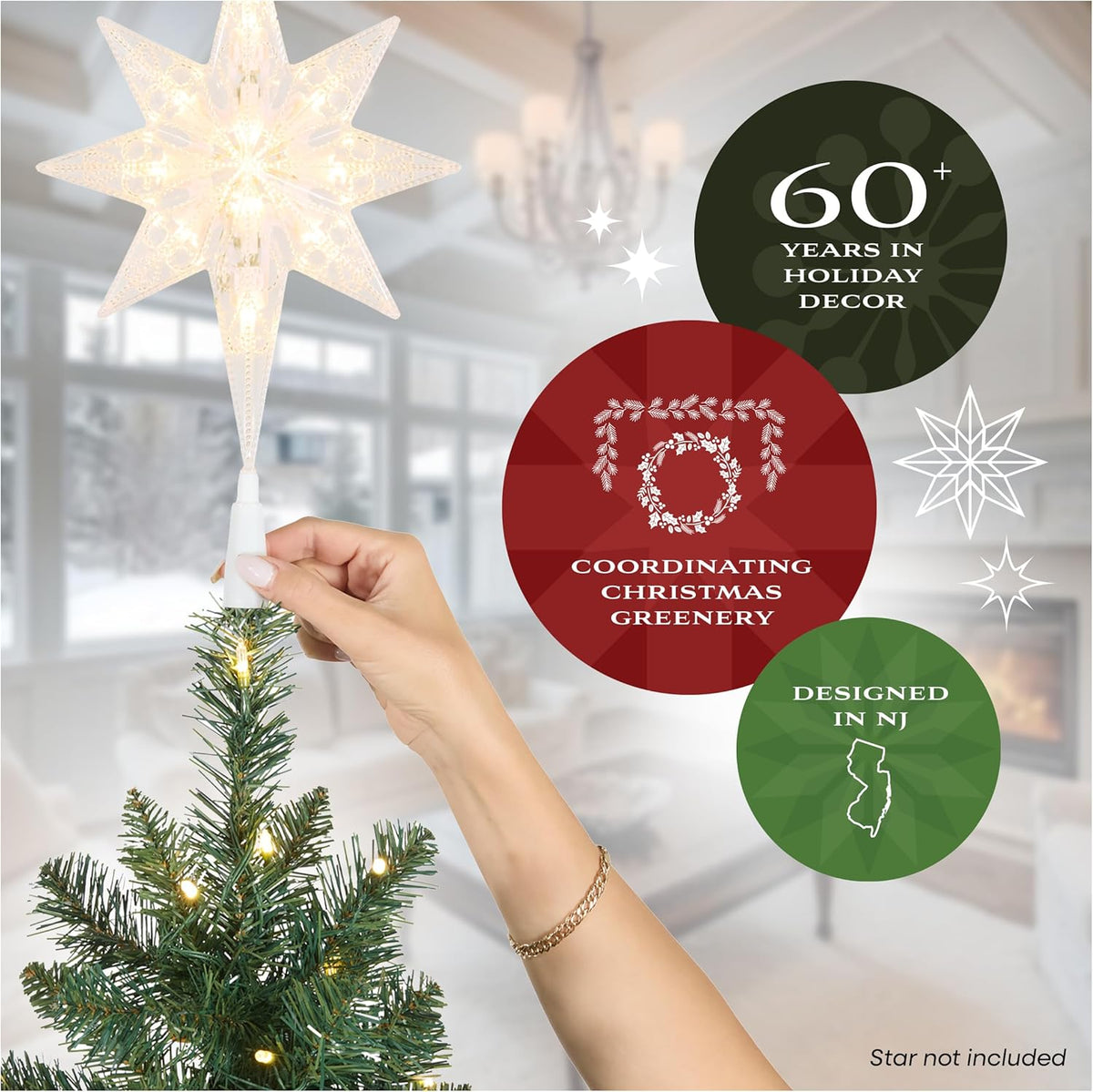 National Tree Company 7.5ft Pre-Lit Dunhill Fir Artificial Christmas Tree