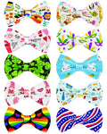 PET SHOW 10 Pack Fall Dog Bowties for Large Dogs Sliding on Collar