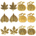 Turkey Napkin Rings Set of 12 Thanksgiving Gold Napkin Holders