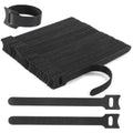 Nettbe 60 PCS 6 Inches Reusable Cable Ties, Adjustable Cord Straps Wire Organizer Cord Wrap and Hook Loop Cable Management