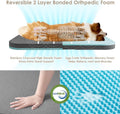 EHEYCIGA Orthopedic Foldable Human Dog Bed - 72x44x11, Grey