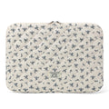 Puffy Laptop Sleeve 13 Inch Cute Quilted Laptop Protective Case Padded Floral Computer Sleeve for MacBook (A-Blue, 13 Inch)
