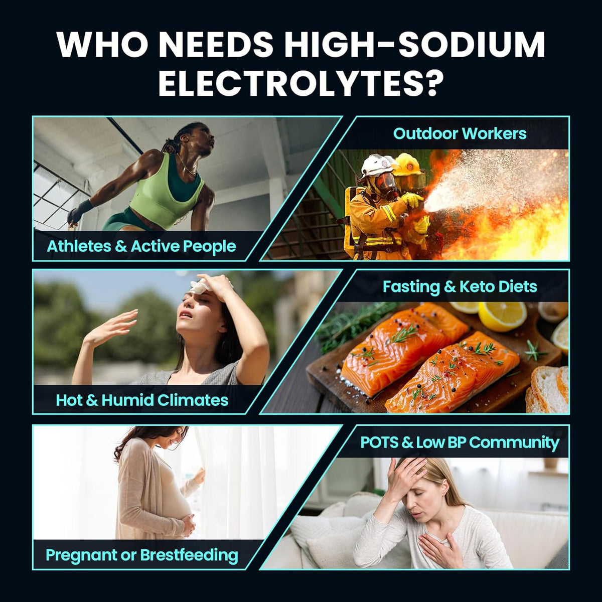 Venture Pal High Sodium Sugar Free Electrolytes Powder Packet, Zero Calories Hydration Packets with Vitamin, Sodium, Potassium & Magnesium, Electrolyte Drink Mix, Vegan, Keto Friendly, 16 Count
