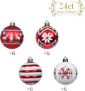 Valery Madelyn 24ct Christmas Ornaments Tree Decorations Set 2.36 Inch