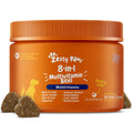 Zesty Paws Dog Multivitamin, Chewable Dog Vitamins and Supplements for Hip & Joints, Skin & Coat, Omega 3 Fish Oil for Dogs- Senior & Puppy Multivitamin- Chicken- 90ct
