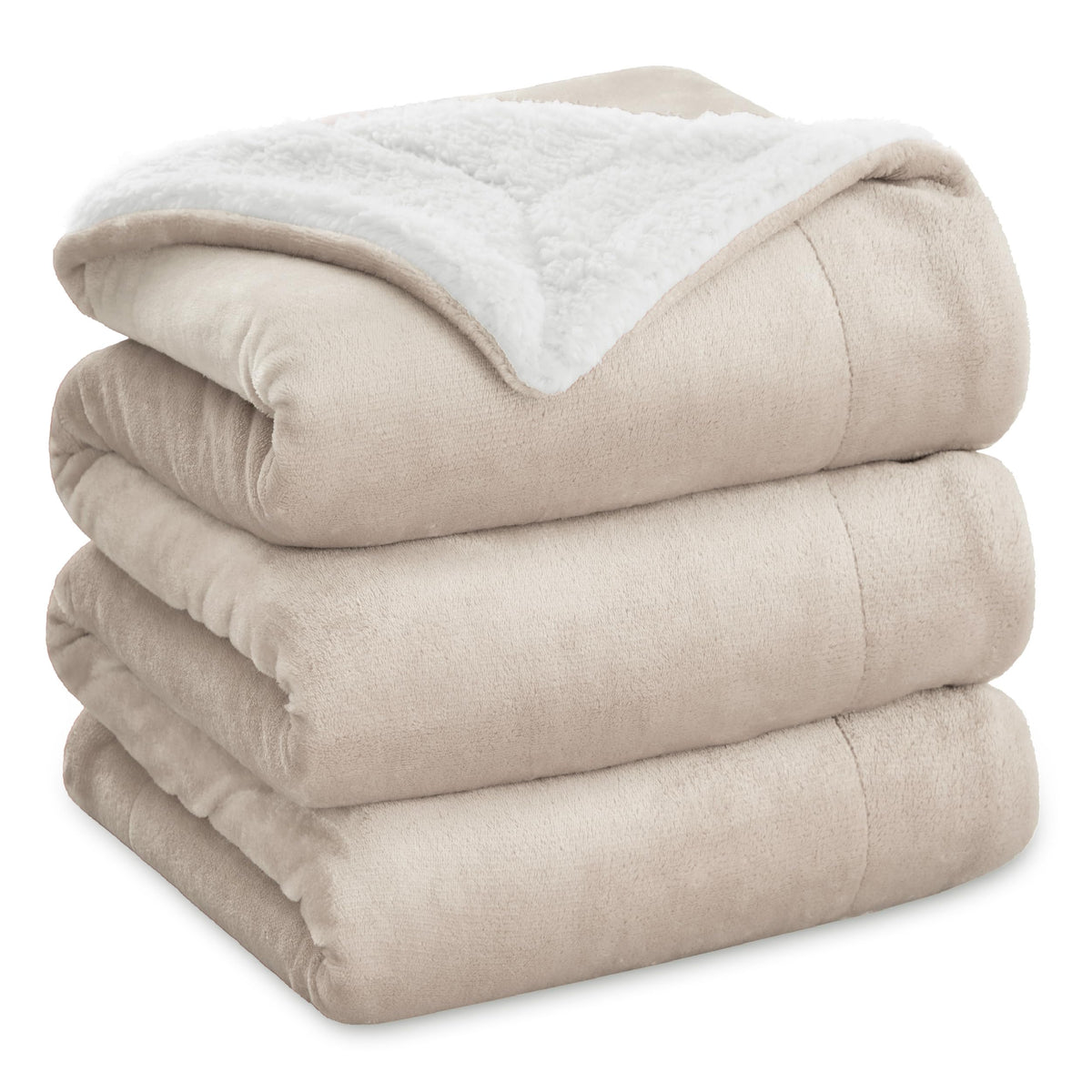 Bedsure GentleSoft Sherpa Fleece Throw Blanket for Couch, Non-Heated, Thick and Warm Throw for Women and Men, Soft Fuzzy Plush Weight Blanket for Winter, Navy, 50x60 Inches