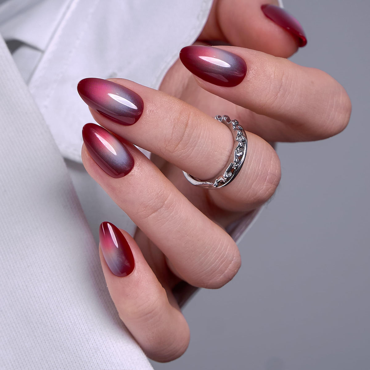 CurvLife Milky White Square Press on Nails Short, Soft Gel Fake Nails with Clean Nude Apricot Design Full Cover False Nails Glossy Nude Glue on Nails Artificial Stick on Nails for Women