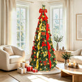 Alupssuc 6FT Pop Up Christmas Tree, Full Shape, Remote, Dual Color Lights