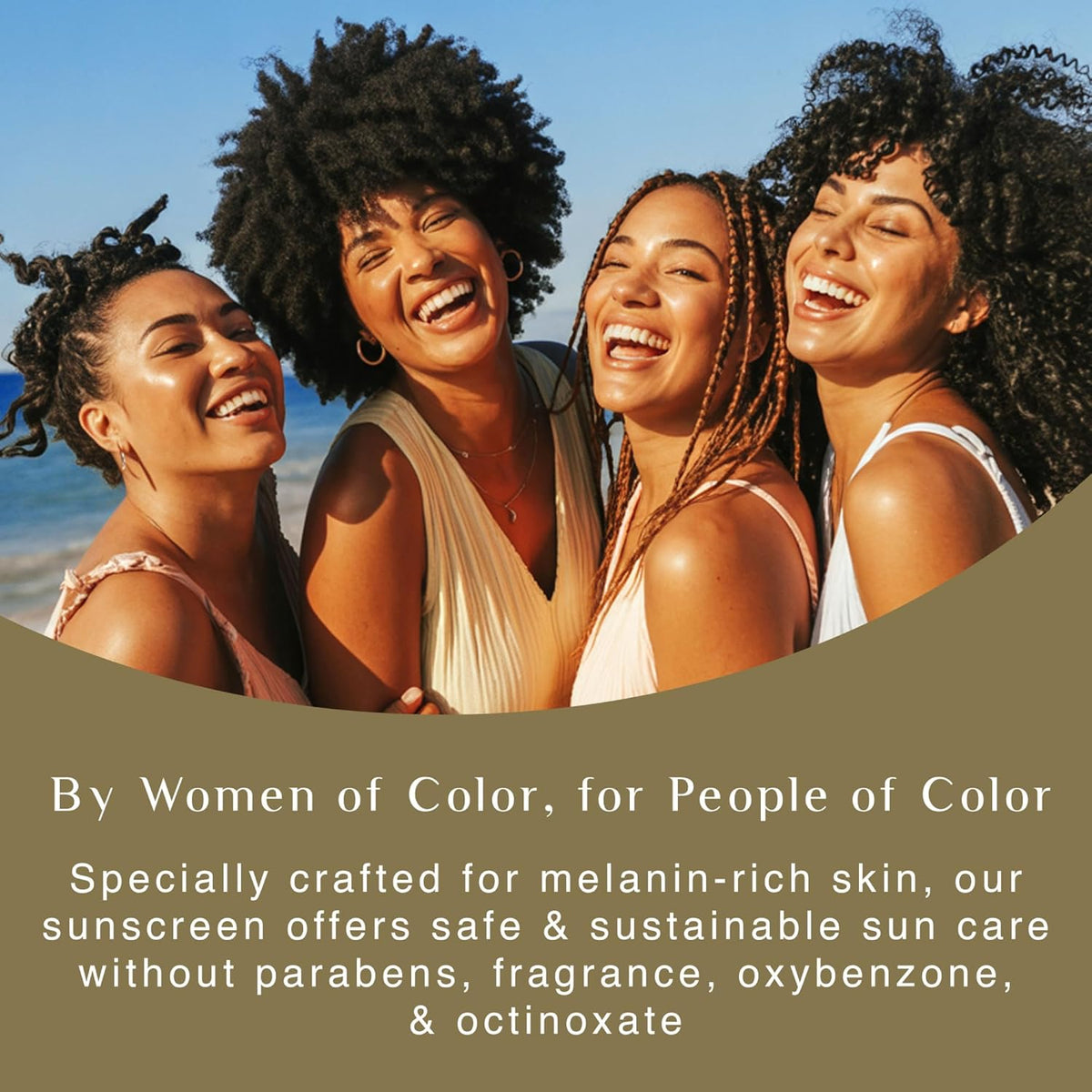 Black Girl Sunscreen SPF 30 for the Face & Body - Moisturizing Sun Protection, SPF 30, Sun Lotion for Women, Ultra Sheer, Travel Size Sunscreen, No White Cast for Melanin Rich Skin - 2 fl oz