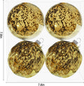 Extra Mercury Hanging Shatterproof Tree Ball Christmas Ornaments(Gold, 4 inch/4 Pcs)