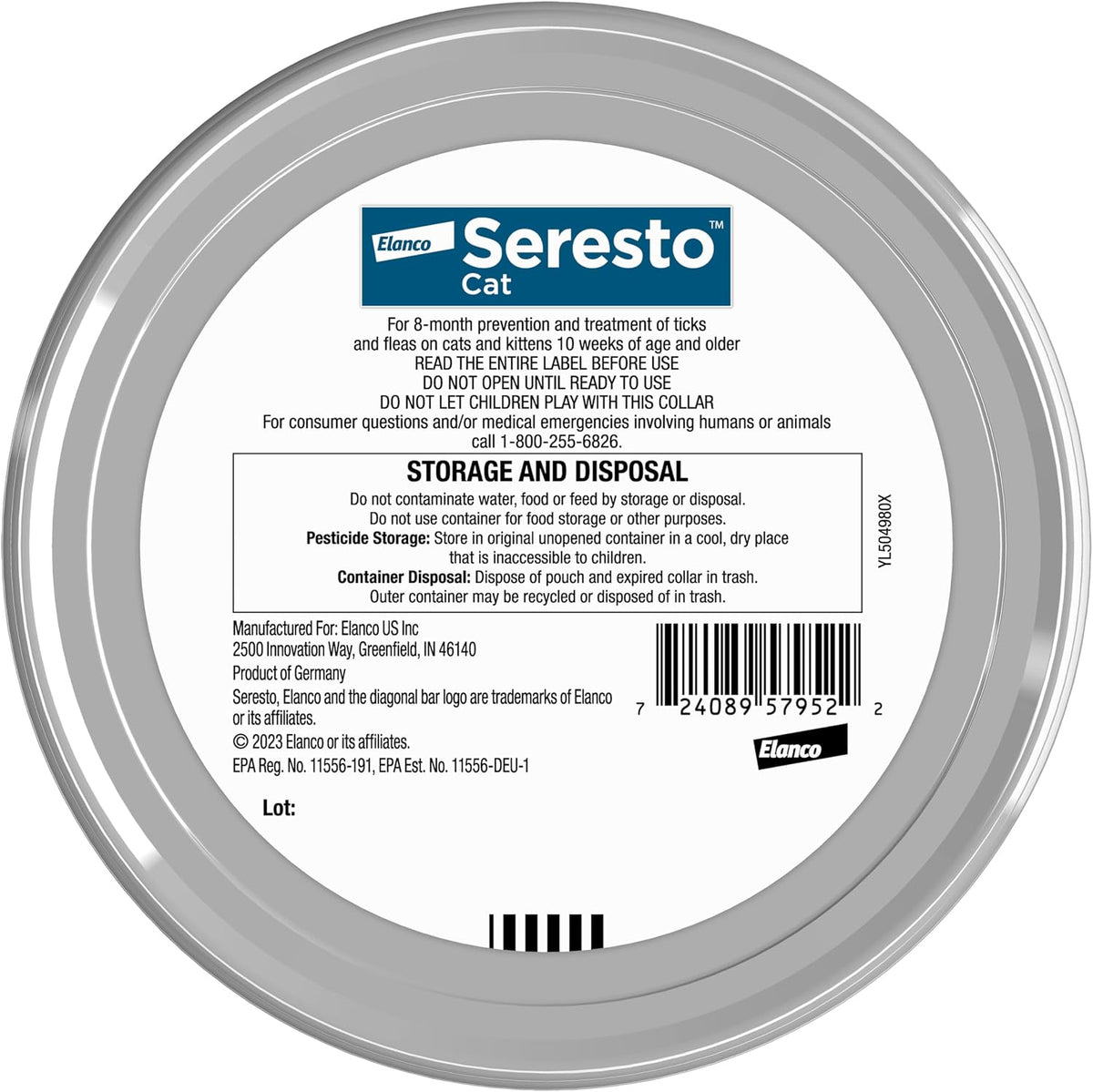 Seresto Cat Vet-Recommended Flea & Tick Treatment & Prevention Collar for Cats, 8 Months Protection | (Pack of 2)
