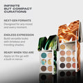 Morphe ChromaPlus 12-Pan Eyeshadow Palette - High Pigment Eye Makeup with Shimmer, Matte & Metallic Eye Shadow - Neutral Eyeshadow Makeup Collection for All-Day Wear - Flickering Sands (0.52 oz)