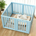 Dog Playpen, Clear Dog Pen, Dog Pen Indoor, Easy to Install and Remove Dog Play Pen, Puppy Playpen Suitable for Dogs, Cats,Dog Playpen Indoor (White, 23.6 inch Height, 8 Panels)