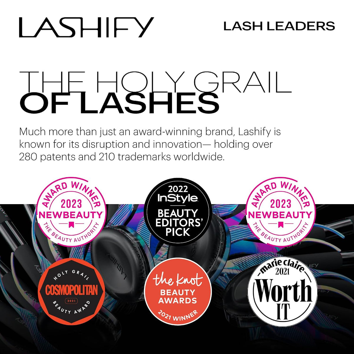 Lashify Star Burst 16mm Gossamer DIY Eyelash Extensions Refill, The Ultimate Multi-Length Multi Layered Lash, Black, Easy False Lashes