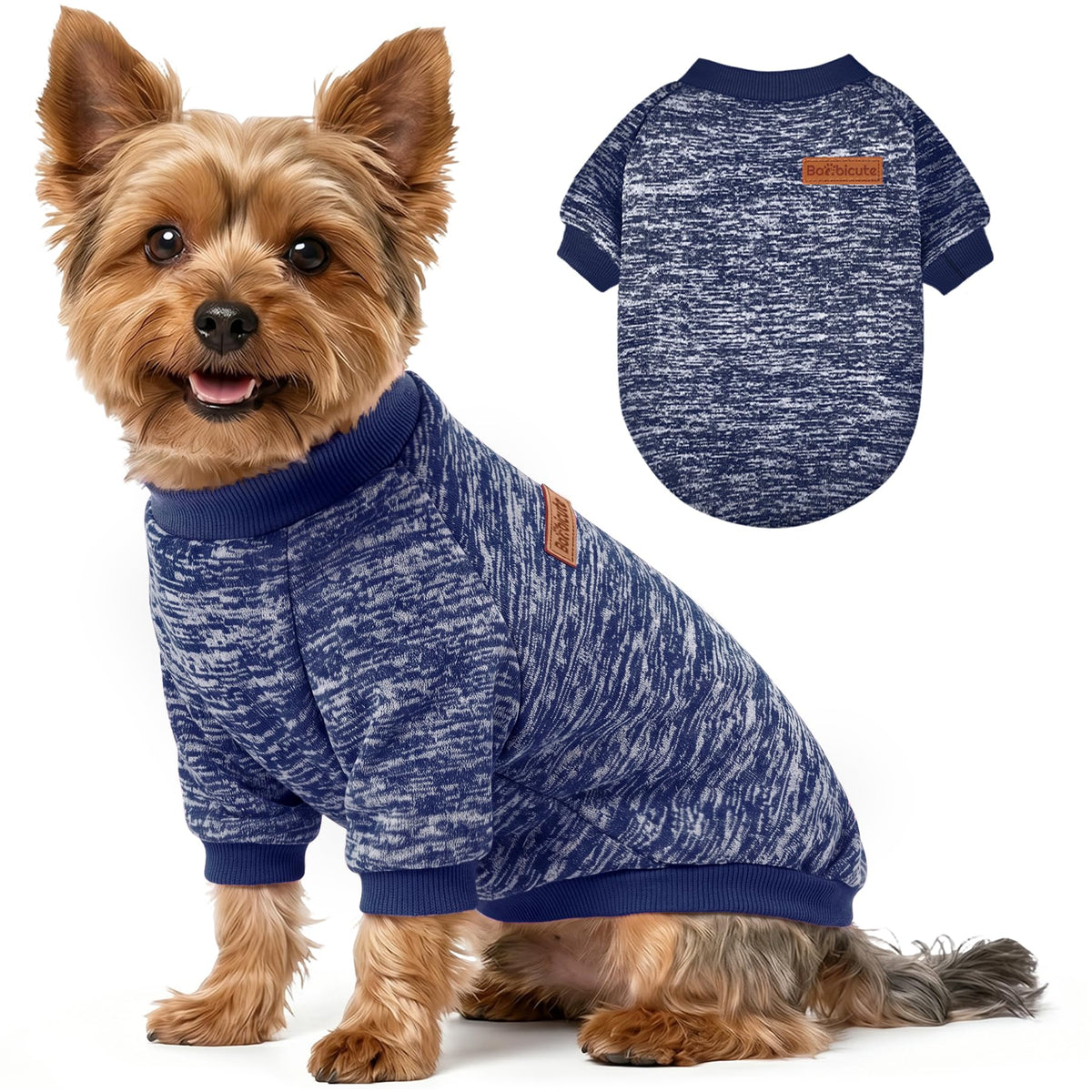 3 Pack Dog Sweaters for Small Dogs Girl Boy Winter Fleece Clothes Warm Soft Dog Sweatshirt Outfit for Dogs Cats Pet Apparel