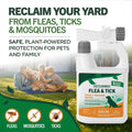 Vet's Best Flea & Tick, Mosquito, Yard & Kennel Spray for Dogs, 32 oz | Plant-Based Yard Treatment, Kills Fleas, Ticks & Mosquitoes, Ready-to-Use Hose Attachment, Safe for Plants, Made in USA