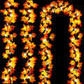 Timer&3 Pack Fall Decor 30Ft Fall Garland with Lights 60LED Autumn Garland | Patented Realistic Maple Leaves Garland Fall Decorations for Home, Battery Operated Waterproof Thanksgiving Halloween Decor