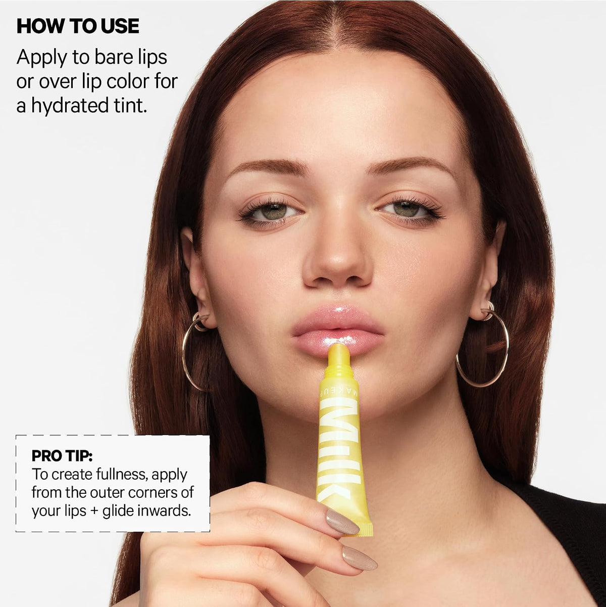 Milk Makeup Balmade Electrolyte Lip Balm – Hydrating, Sheer Gloss Nourishes + Replenishes Moisture – Clean, Vegan Formula with High-Shine Finish