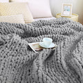 Chunky Knit Blanket Throw for Couch, 51"x63" Chunky Yarn Knitted Blankets | 100% Hand Knit Thick Chenille, Soft Breathable for Bed, Sofa, Home Decor, Cozy Gifts for Women Friends, Sage Green