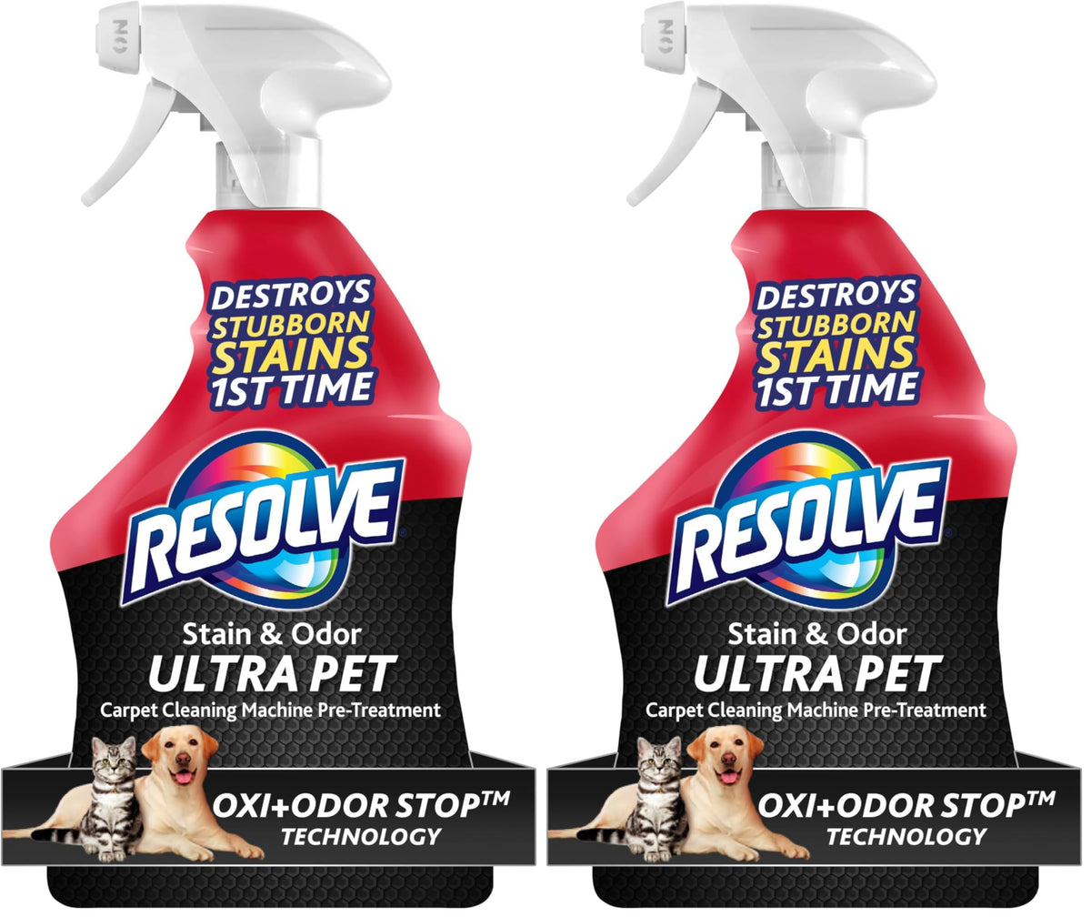 Resolve Ultra Pet Carpet Cleaner Spray – for Removal of Pet Stains & Odors, 32oz | Removes Pet Stains & Odors