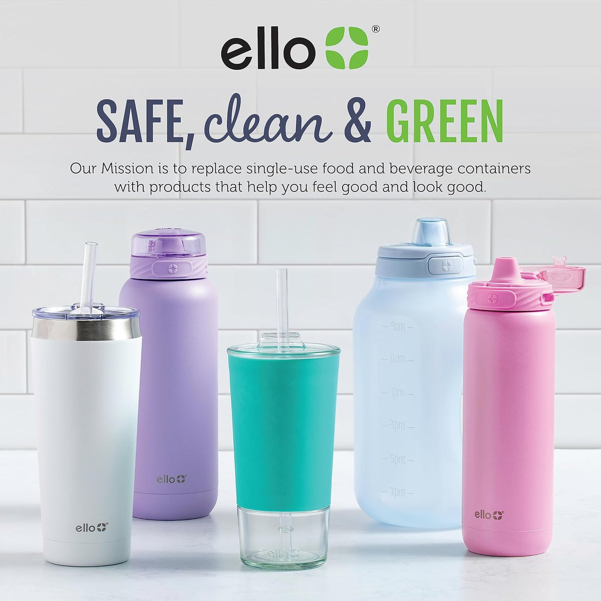 Ello Ellies 12oz Stainless Steel Leakproof Kids Water Bottle, Dog | Insulated kids water bottle with straw, leakproof locking lid, carry handle, and stainless steel fun animal design for school