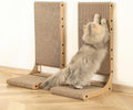 Zakkart 2-Pack Cat Scratching Board, 25.6'' Tall Cardboard L Shape Vertical Cat Scratchers for Indoor Cats, Cat Scratching Post for Wall and Couch, Large