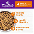 Wellness Complete Health Adult Dry Cat Food, Natural, Wholesome Grains Kibble, Chicken Recipe, 5 lb Bag