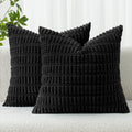 MIULEE Fall Decorative Throw Pillow Covers 18x18 Dark Rust Pack of 2