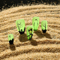 Halloween Press on Nails Medium Almond MABKJLF Fake Nails Glow in The Dark Full Cover Nightmare Christmas False Nails Glossy Glue on Nails Artificial Acrylic Nails for Women Girls 24 Pcs