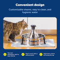 PetSafe Drinkwell Stainless Multi-Pet Fountain, red, 8 lb (PWW00-13705)