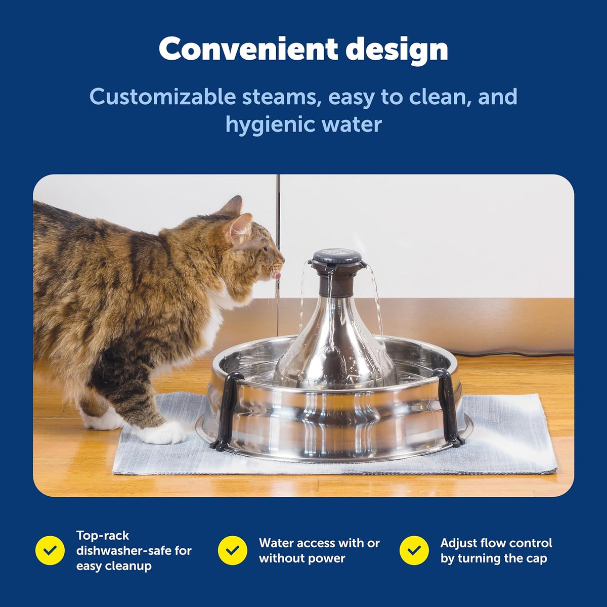 PetSafe Drinkwell Stainless Multi-Pet Fountain, red, 8 lb (PWW00-13705)