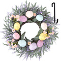 24 Inch Christmas Wreath for Front Door Outdoor with Hangers