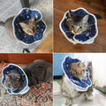 Soft Cat Cone, Adjustable Recovery Collar After Surgery to Prevent Licking Wound, Protective Cat Neck Cone, Comfortable Pet Elizabethan Collar for Cats Kittens and Puppies (M)