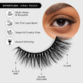Velour Effortless Lashes, Natural Looking False Eyelashes, Fluffy & Lightweight No Trim Eyelashes, Reusable Fake Lashes For All Eye Shapes, Vegan & Cruelty-Free, Lash Glue not Included (Final Touch)