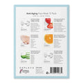 K-Beauty Facial Skincare Natural Beauty 12 Piece Multi-Pack Face Sheet Masks Balanced Skin Care Made In South Korea (Anti-Aging (Aloe Vera, Pearl, Collagen, Strawberry, Vitamin-C))