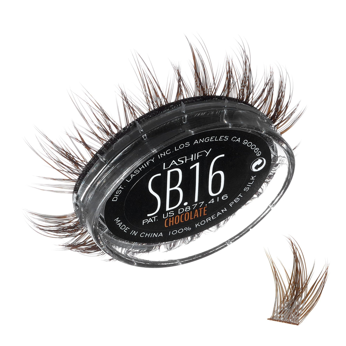 Lashify Star Burst 16mm Gossamer DIY Eyelash Extensions Refill, The Ultimate Multi-Length Multi Layered Lash, Black, Easy False Lashes