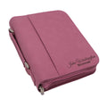 Personalized Bible Cover Holder Case with Carrying Handle for Men and Women (Rawhide with Gold)