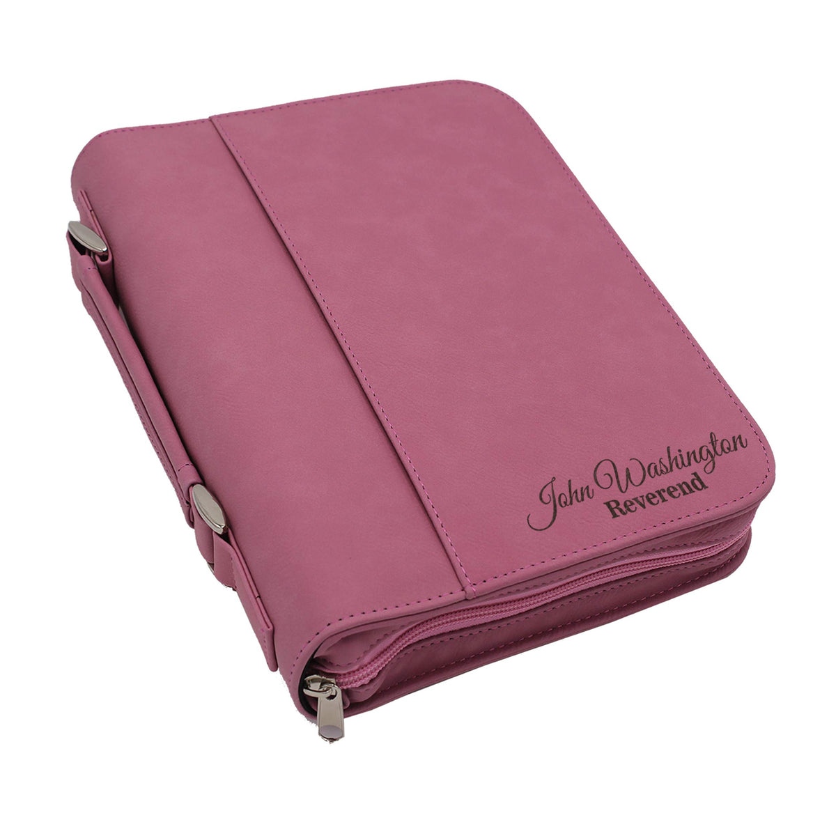Personalized Bible Cover Holder Case with Carrying Handle for Men and Women (Rawhide with Gold)