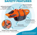 Outward Hound Granby Splash Orange Dog Life Jacket, Medium