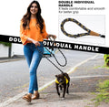 lynxking Slip Lead Dog Leash Reflective, Heavy Duty Comfortable Strong Rope for Large Medium Small Dogs No Pull Pet Training (Black, Large 1/2in x 6ft-Slip Lead)