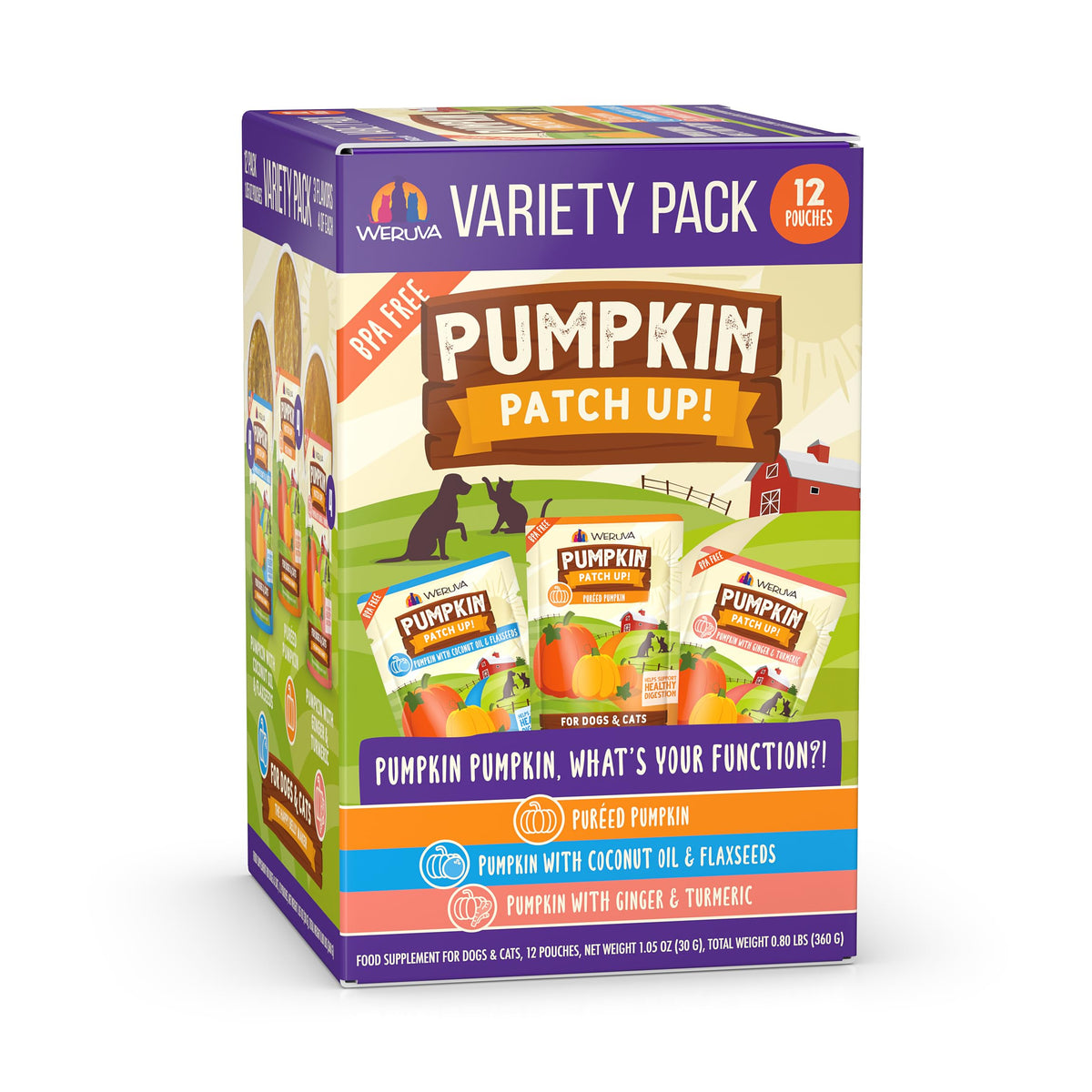 Weruva Pumpkin Patch Up! Pumpkin Pouches for Dogs & Cats