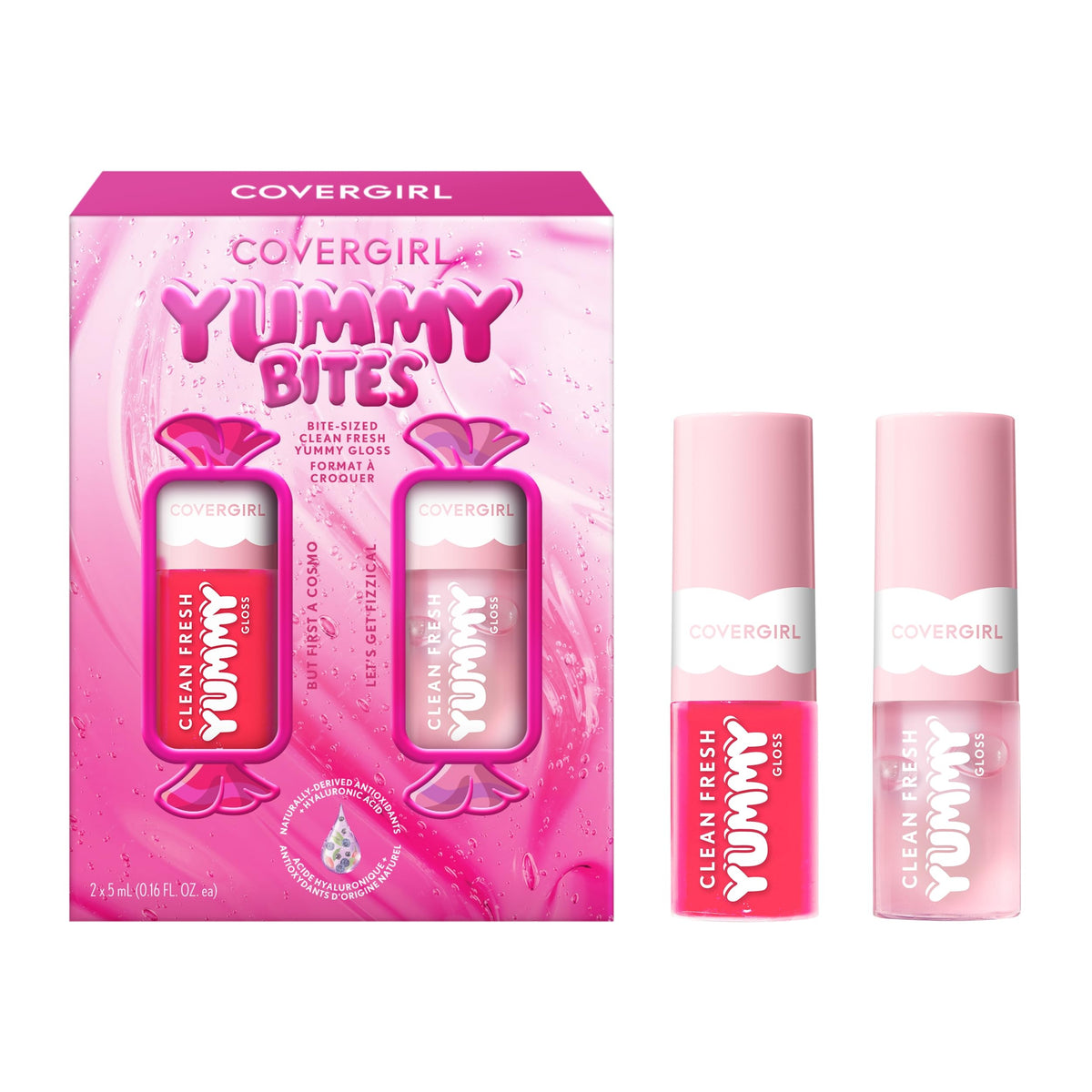 COVERGIRL Clean Fresh Yummy Lip Gloss, Sheer, Natural Scents, Vegan Formula - 120 Sunshine Rays, 0.33 fl oz