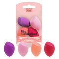 Real Techniques Miracle Complexion Sponge, 4 Pack, For Applying Liquid & Cream Foundation, Skin Tint & Concealer, Makeup Blending Sponge, Natural Finish, Latex-Free & Cruelty-Free