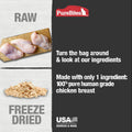 PureBites Chicken Breast Freeze Dried Cat Treats, 1 Ingredient, Made in USA, 2.3oz
