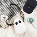 Halloween Purse Novelty Ghost Purse for Women Men Cute Crossbody Bag Satchel Bag Novelty Shoulder Bag